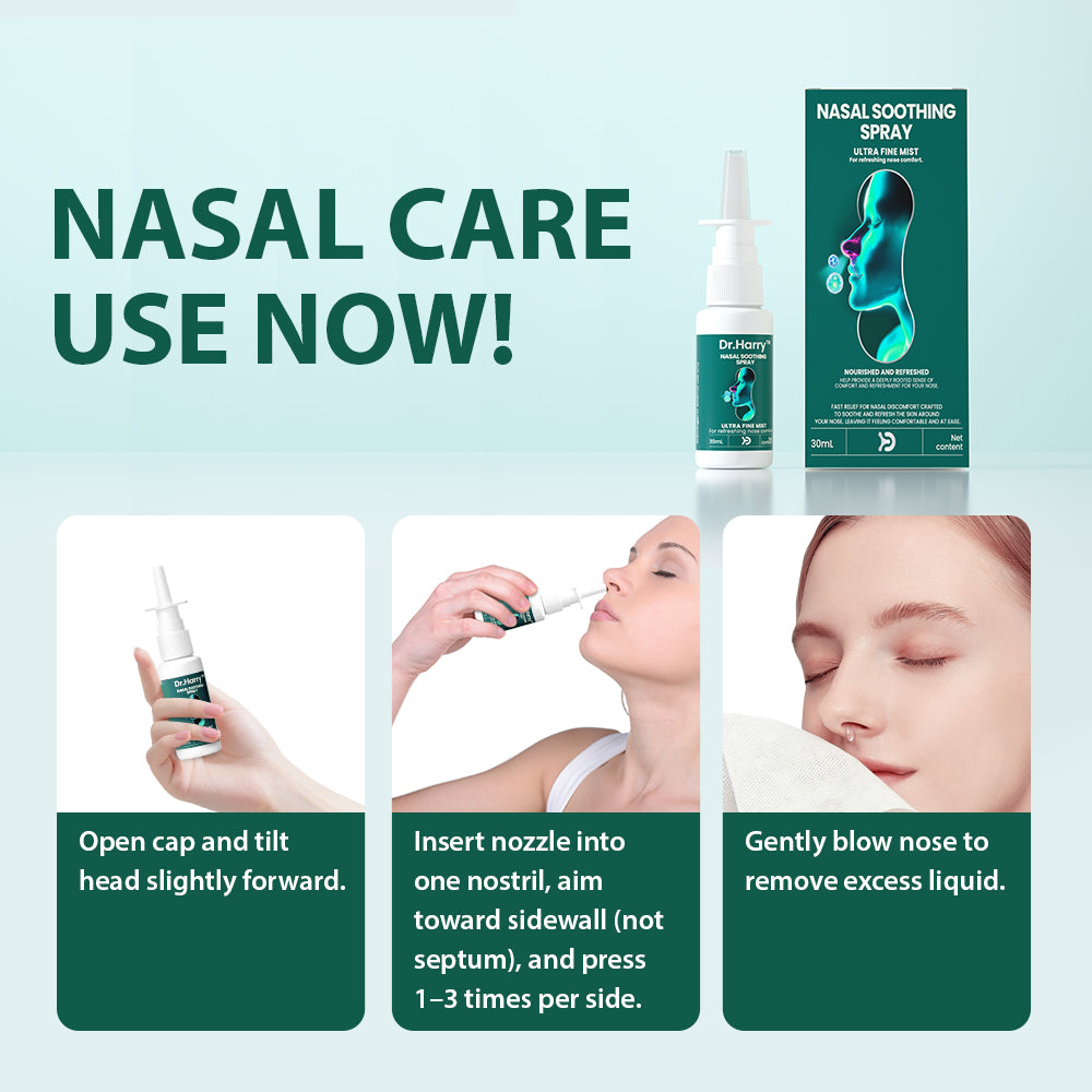 DR.HARRY Nasal soothing spray Oral Spray with Borneol, Camphor, Menthol & Glycerin