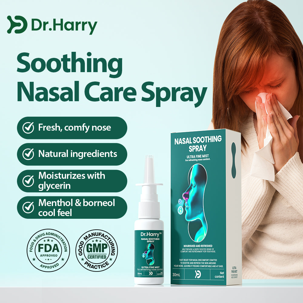 DR.HARRY Nasal soothing spray Oral Spray with Borneol, Camphor, Menthol & Glycerin