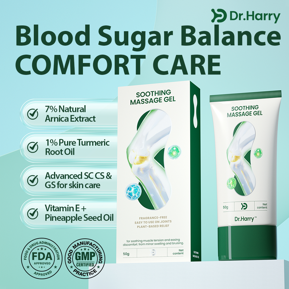 DR.HARRY 33 Blood Sugar Balance Soothing Gel with Arnica, Turmeric Root Oil & Vitamin E