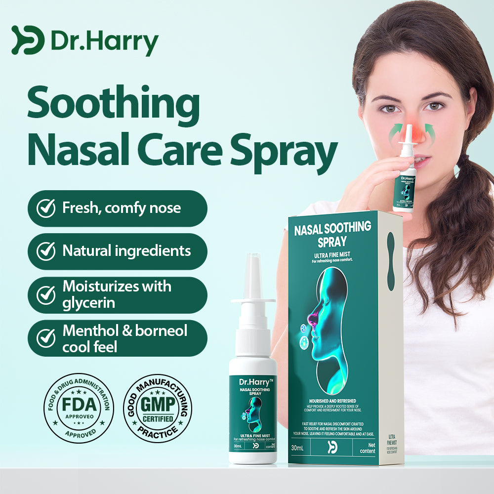 DR.HARRY Nasal soothing spray Oral Spray with Borneol, Camphor, Menthol & Glycerin