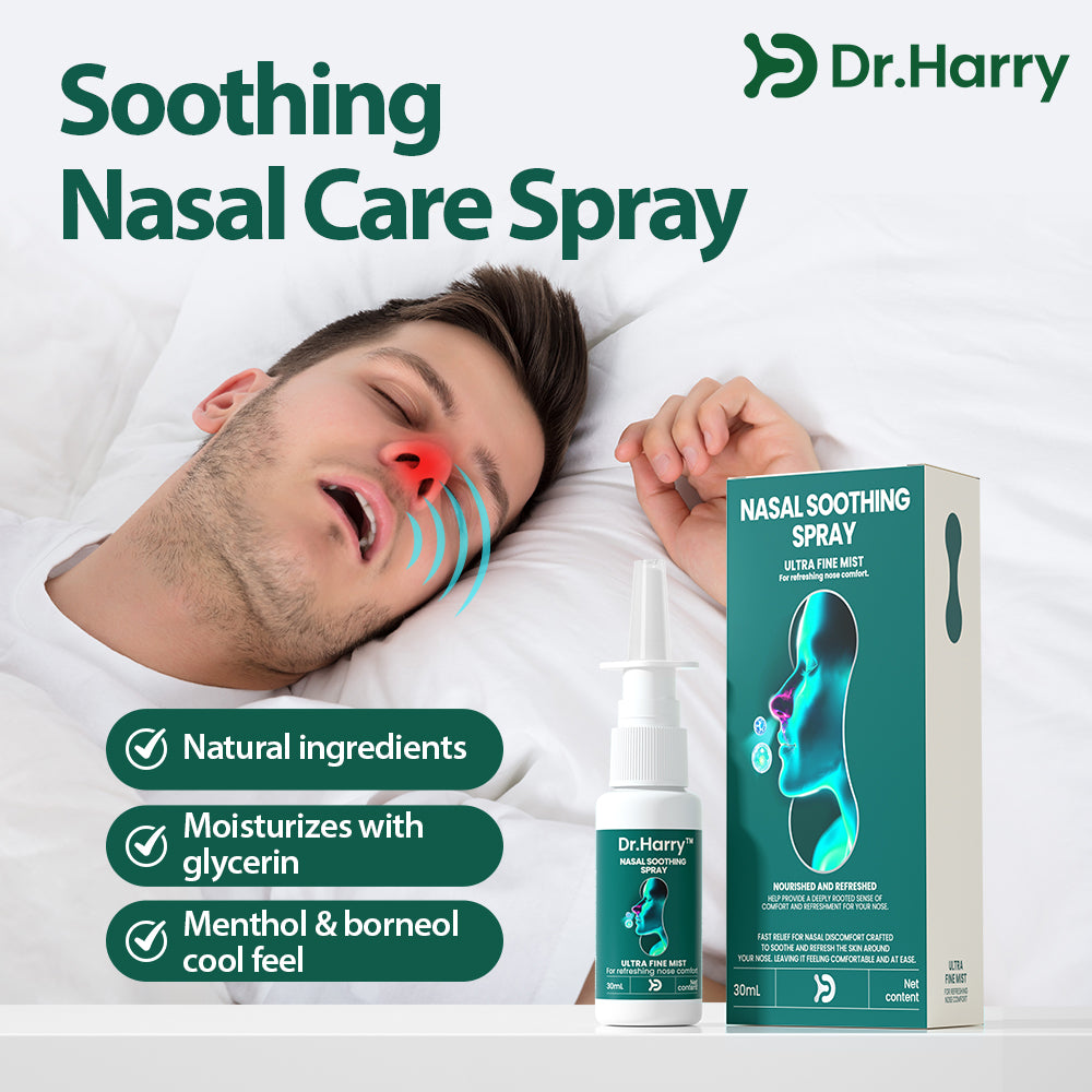 DR.HARRY Nasal soothing spray Oral Spray with Borneol, Camphor, Menthol & Glycerin