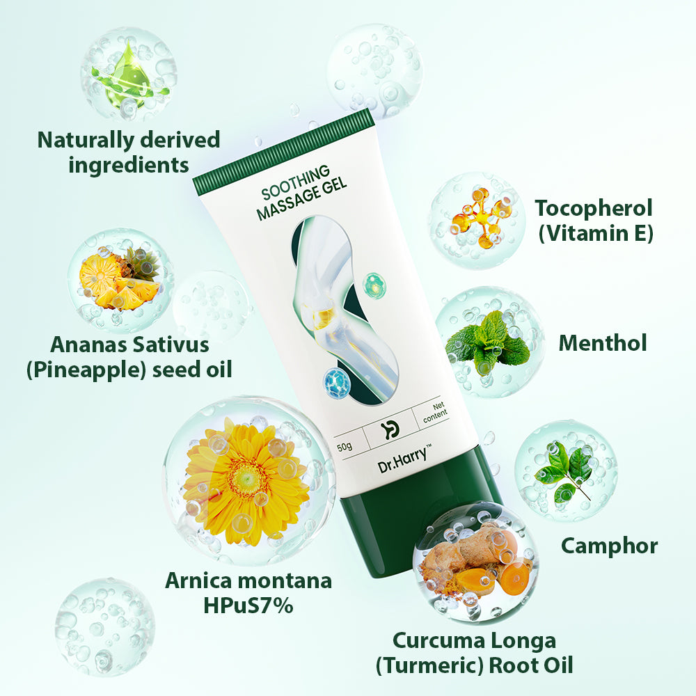 DR.HARRY 02 Joint Soothing Gel with Arnica, Turmeric Root Oil & Vitamin E
